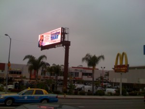 The same billboard, seconds later. 
